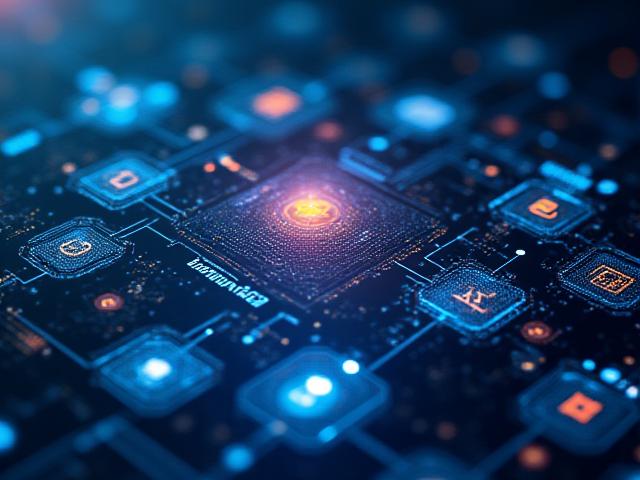 कस्टम वर्कफ़्लो ऑटोमेशन को दर्शाती हुई छवि: एक डिजिटल डैशबोर्ड जो विभिन्न प्रक्रियाओं को जोड़ता हुआ दिखाता है, जैसे लीड प्रबंधन और ग्राहक ऑनबोर्डिंग।